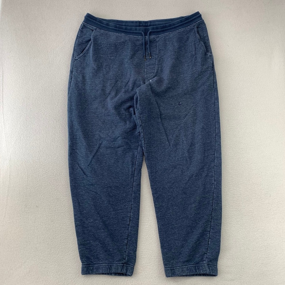 Patagonia Mahnya Fleece Pants Men XL Blue Knit Sweatpants Loungewear Cozy
